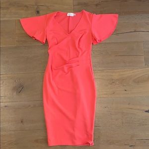 Blume Maternity wrap front midi dress